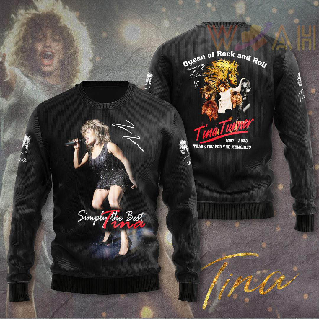 Queen Of Rock And Roll Tina Turner sweatshirt WOAHTEE10823S1
