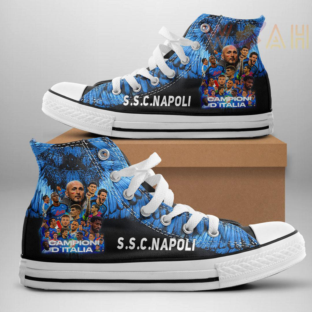 SSC Napoli High Top Canvas Shoe WOAHTEE09823S1 Design 1