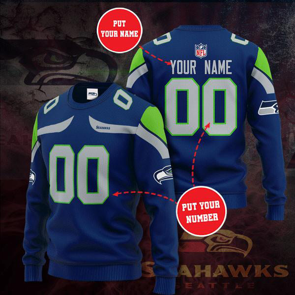 Seattle Seahawks 3D Sweatshirt 03