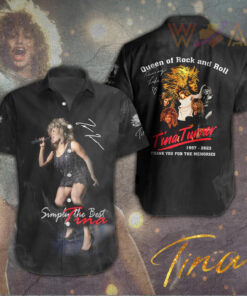 Tina Turner short sleeve dress shirts WOAHTEE14723S1