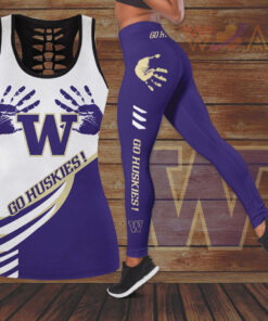 Washington Huskies Hollow Tank Top Leggings 03