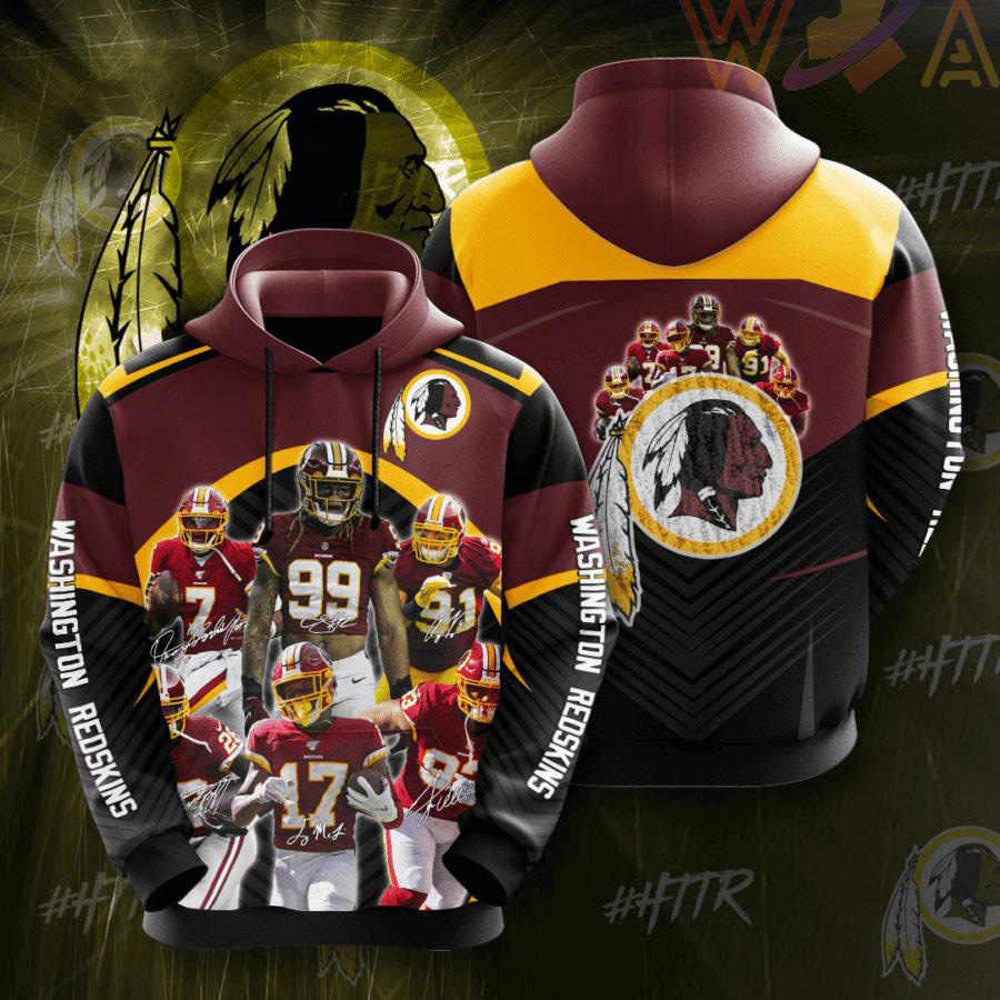 Washington Redskins 3D Hoodie 09