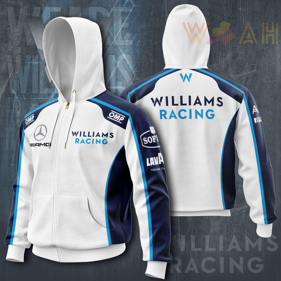 Williams Racing 3D Zip up Hoodie