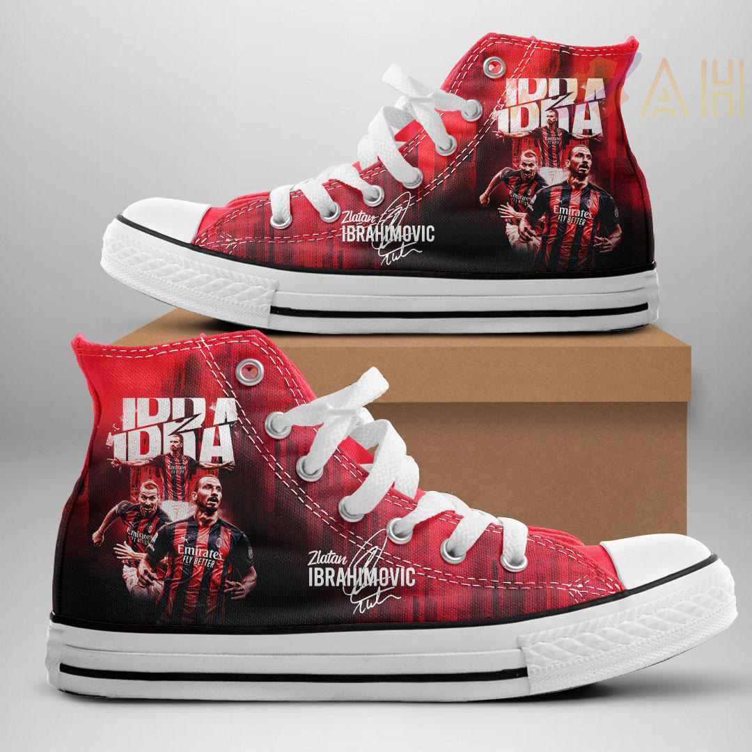 Zlatan Ibrahimovic High Top Canvas Shoe WOAHTEE26723S4 Design 1