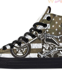 camo usa flag high top canvas shoes