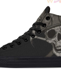 carpenter skull high top canvas shoes