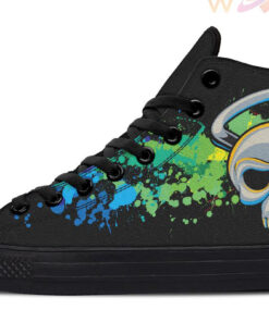 color splash skull kettlebell high top canvas shoes