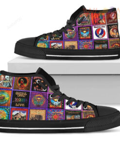 grateful dead 3d high top canvas shoes