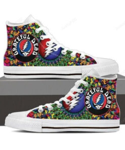 grateful dead high top canvas shoes