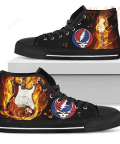 grateful dead high top shoes 3d all over print