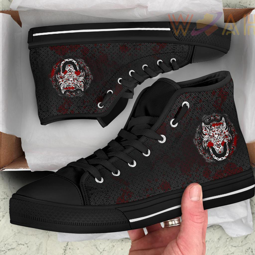 high top shoe fenrir viking blood 3d a27