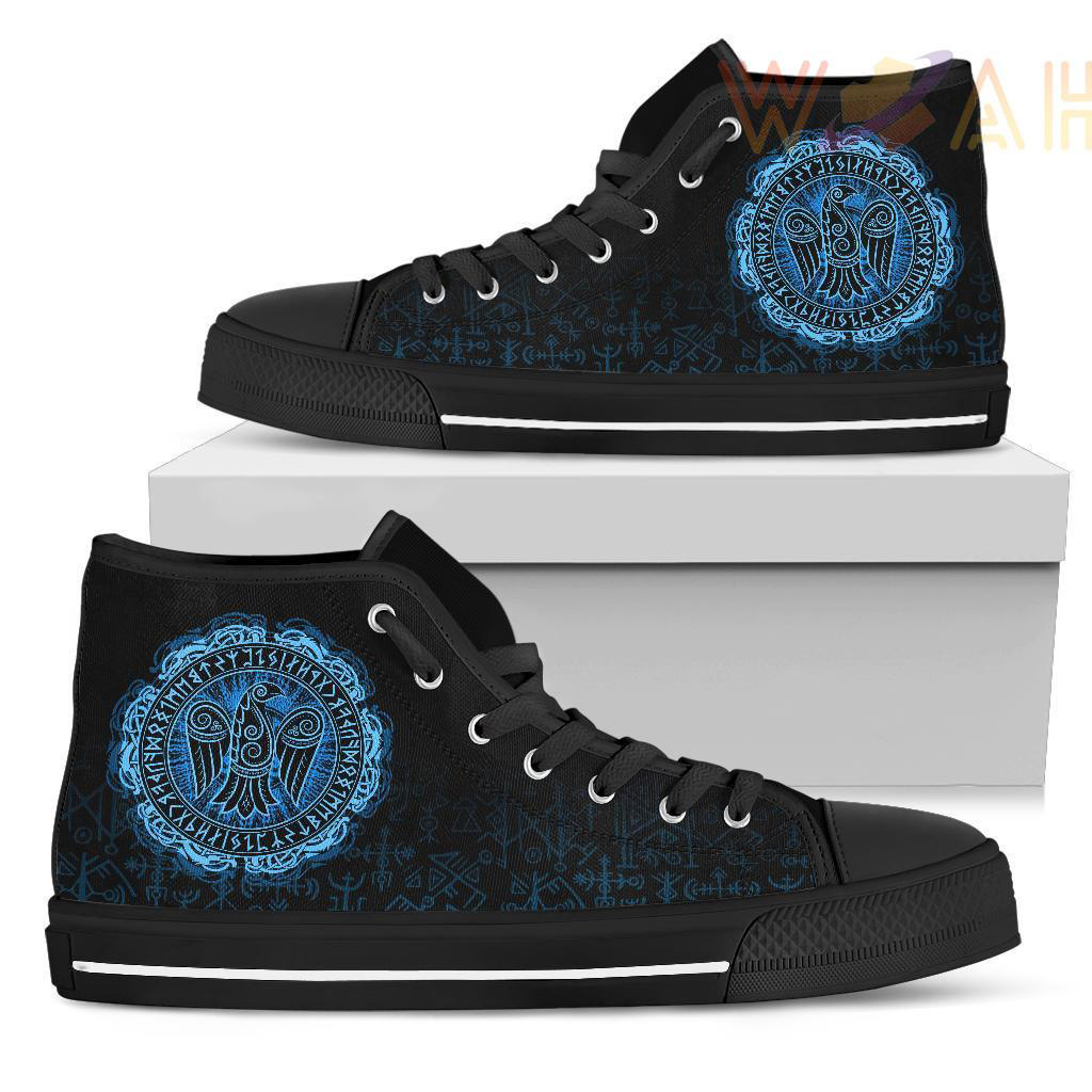 high top shoe raven celtic cyan