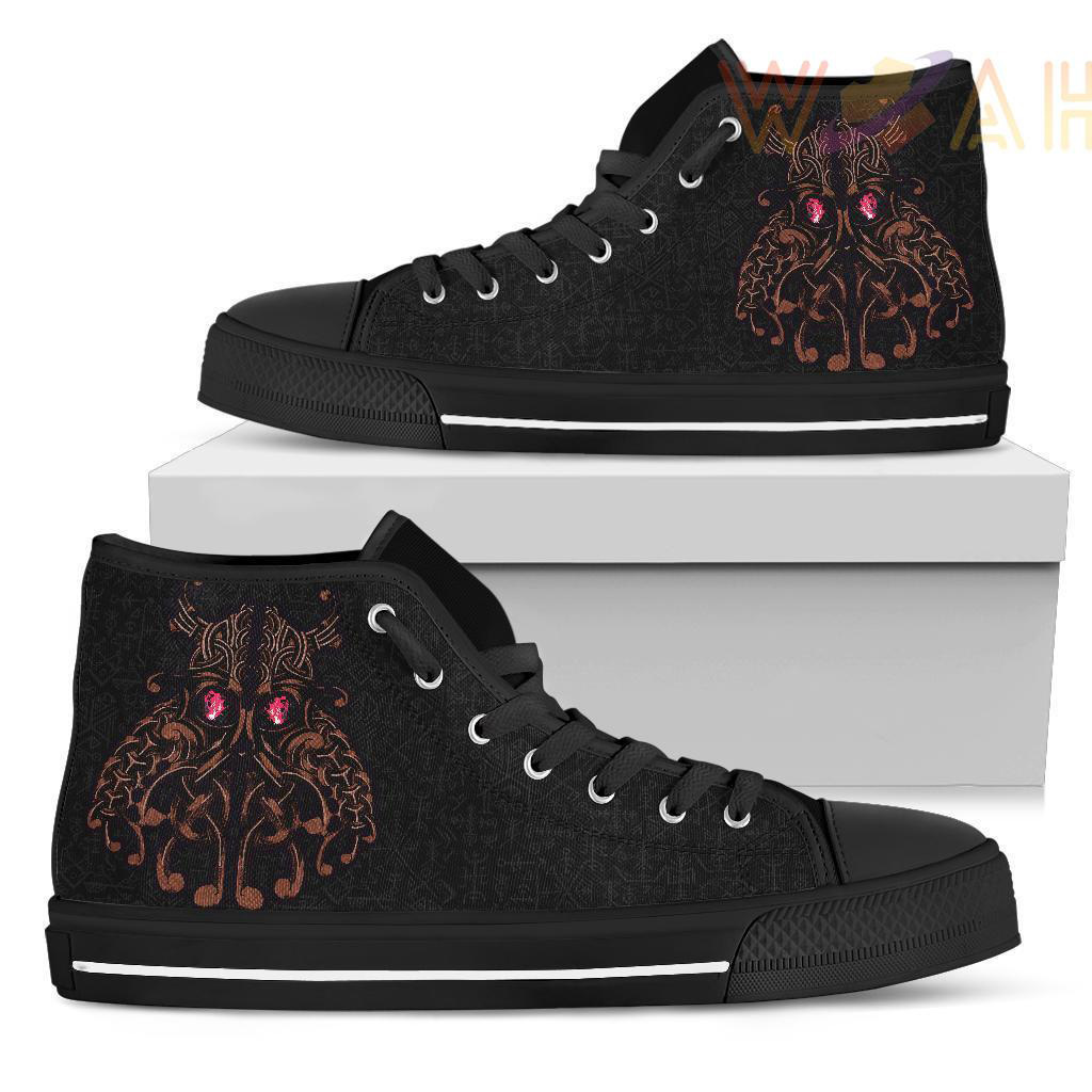 high top shoes odin god furthark tattoo special a31