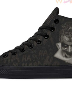 joker tattoo high top canvas shoes