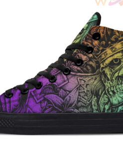 knights time king s kull high top canvas shoes