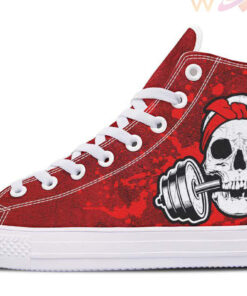 lava skull splats high top canvas shoes