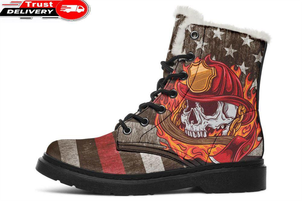 man of honor faux fur leather boots