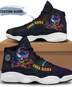 personalized name skull 420 marijuana cannabis weed 13 sneakers xiii shoes