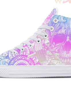 pink purple workout high top canvas shoes