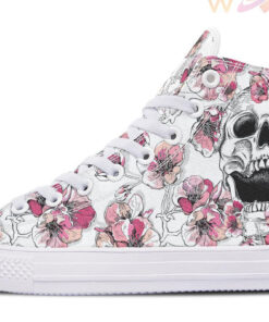 sakura and zugaikotsu high top canvas shoes