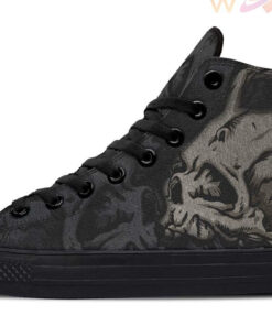 skull kettlebell traning high top canvas shoes