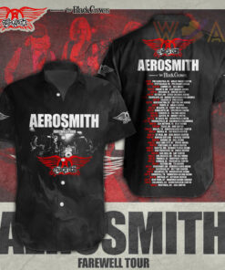 Aerosmith short sleeve dress shirts WOAHTEE27923S1