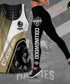 AFL Premiers Collingwood FC Tank Top Leggings set WOAHTEE271023S2