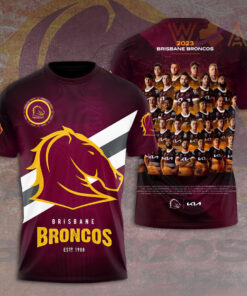 Brisbane Broncos T shirt WOAHTEE061123S5