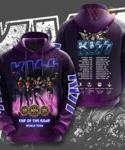 Kiss Band Purple Hoodie WOAHTEE231123S2