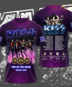 Kiss Band Purple T shirt WOAHTEE231123S2