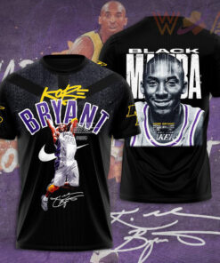 Kobe Bryant Black T shirt WOAHTEE1223SR