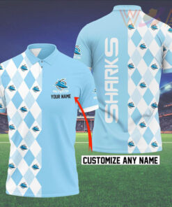 Personalized Cronulla Sutherland Sharks Polo WOAHTEE0124I