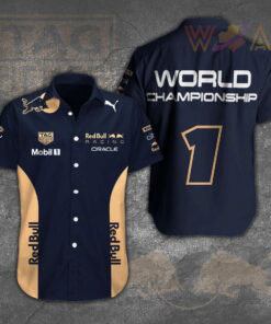 Red Bull Racing F1 Max Verstappen short sleeve dress shirts WOAHTEE0224Q
