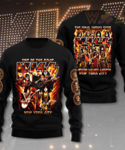 Kiss Band Black Sweatshirt WOAHTEE0324SV