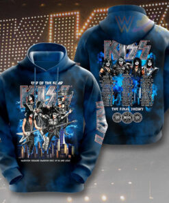 Kiss Band Blue Hoodie WOAHTEE0324SY