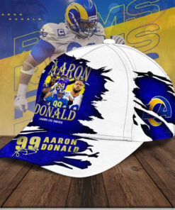 Aaron Donald X Los Angeles Rams Cap NFL Hats WOAHTEE0424ZQ L