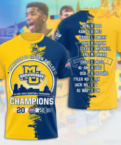Marquette Golden Eagles Mens Basketball T shirt WOAHTEE0424A