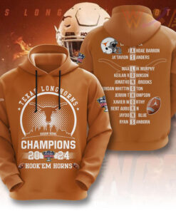 Texas Longhorns Football Orange Hoodie WOAHTEE0424G