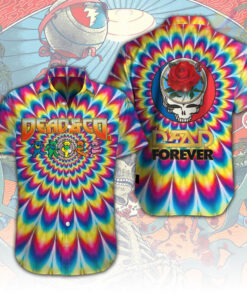 Grateful Dead Forever Short Sleeve Dress Shirt WOAHTEE0524ST