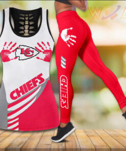 Kansas City Chiefs Hollow Tank Top Leggings WOAHTEE0524SG