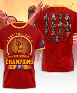 USC Trojans Pac 12 Womens Basketball T shirt WOAHTEE0524X