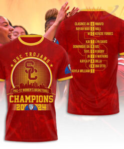 Usc Pac 12 Womens Basketball T shirt WOAHTEE0524W
