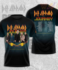 Def Leppard Black T shirt WOAHTEE0624ZH