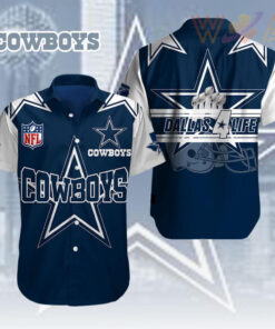 Dallas Cowboys NFL Short Sleeve Dress Shirt WOAHTEE0824ZG