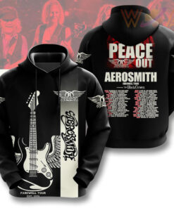 Peace Out Aerosmith Hoodie WOAHTEE0824M