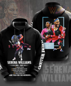 Serena Williams Black Hoodie WOAHTEE0824T