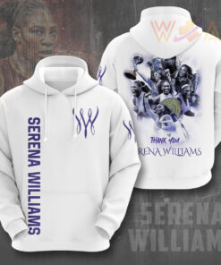 Serena Williams White Hoodie WOAHTEE0824S