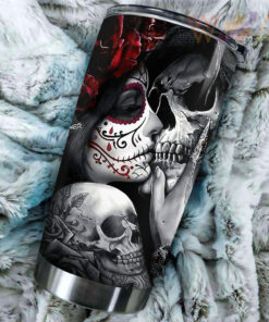 Customized Sugar Skull Tumbler Cup WOAHTEE1024T