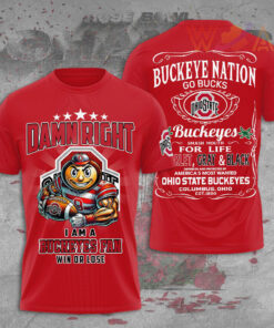 Ohio State Buckeyes Football Red T shirt WOAHTEE 73