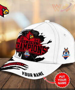 Personalized Louisville Cardinals Football cap WOAHTEE 69 03